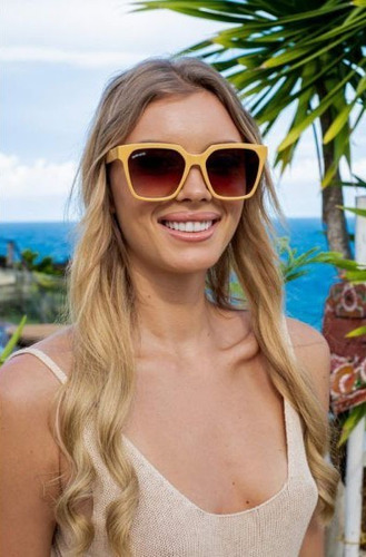 Anteojos De Sol De Mujer Rimland Dolphin Tostado