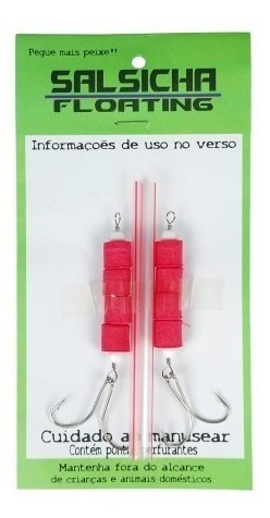 Isca P/ Pesca Flutuador Salsicha Floating Diro - Cartela