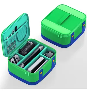 Bolsa Portátil Verde Para Consola Nintendo Switch Oled