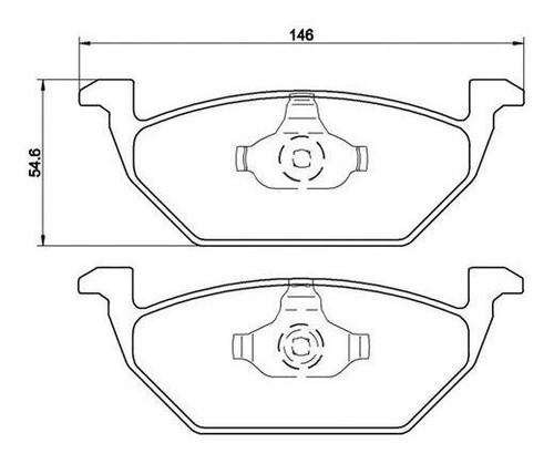 Pastilha Dianteira Asumi Volkswagen Golf 1999-2002 S/sensor