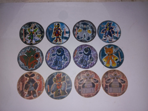 Tazos Medabot Sabritas Classics Y Metalix Gastados 