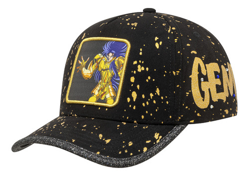 Gorra Capslab Saint Seiya Geminis Negra Solo Deportes Negro Único