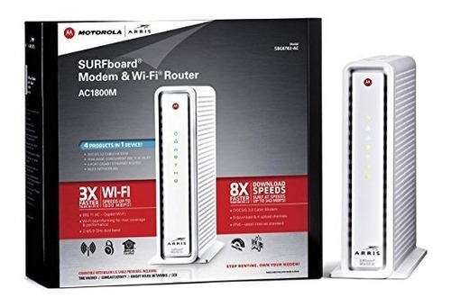 Arris Surfboard Docsis 3.0 Ac1750 Cable Modem Router (sbg678