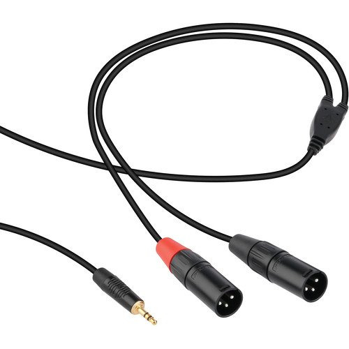 Opul Y-cable 1 8  Trs Mini Estereo 2 Conector Xlr Macho 6 '