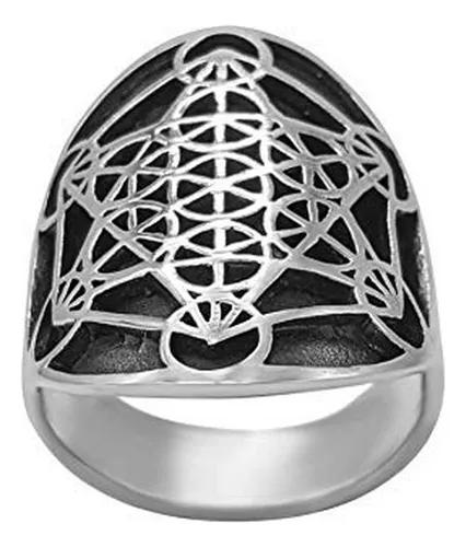 comprar Anillo Sagrado De Geometría Metatrónica En Plata 925 Para Ho
