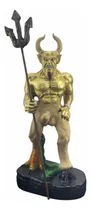 Comprar Figura Diablo Dorado Lucifer Satanas Para Altar 58 Cm Resina