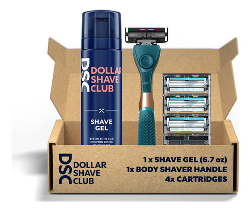Dollar Shave Club Paquete De Afeitado Corporal | Ideal Para