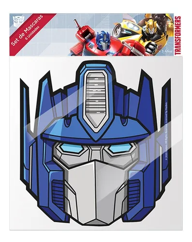 Set 6 Mascaras Transformers 3 Personajes Transformers