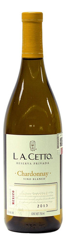 Pack De 6 Vino Blanco L.a. Cetto Chardonnay Reserva Privada 