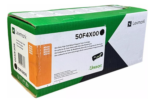 Toner Lexmark 50f4x00 Ms410 Ms415 Ms510 Ms610 504x Original