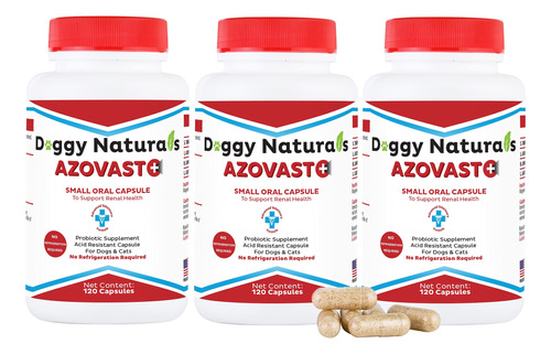 Azovast Plus Suplemento De Salud Renal Para Perros Y Gatos, 