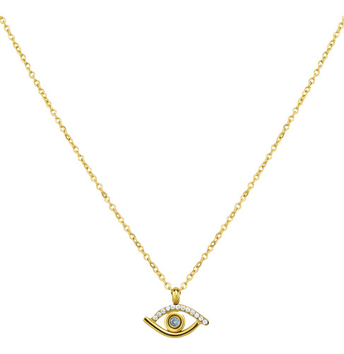 Collar Y Dije Enso Para Mujer Ejn3397g Color Dorado