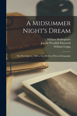 Libro A Midsummer Night's Dream: The First Quarto, 1600: ...