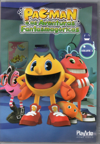 Pac-man E As Aventuras Fantasmagóricas Dvd Volume 3 Novo 