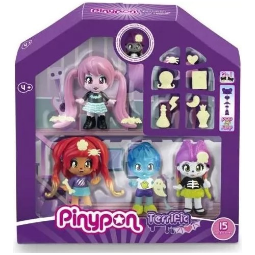 Pinypon Terrific Friends Pack 4 Figuras Pny47000  Srj