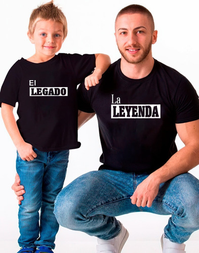 Poleras Dúo Papá E Hijo La Leyenda Y El Legado Exclusivos