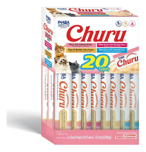 Churu Surtido Seafood 20 Tubos - Unidad a $3300