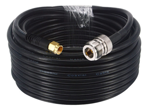 Boobrie Cable Coaxial Rg58/u Tipo N Hembra A Rp-sma Macho De