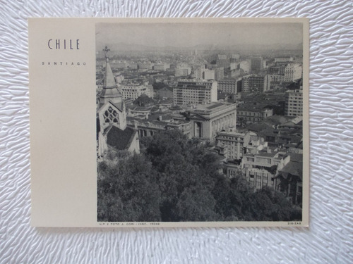 5373- Tipo Postal Chile, Santiago,  J Cori Nº2