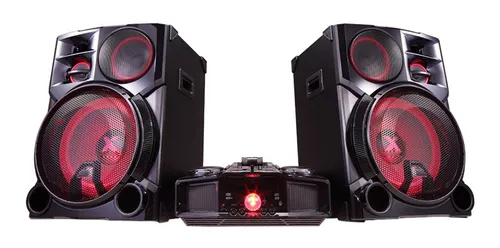 comprar Minicomponente LG Xboom CM9960 negro y rojo con bluetooth 4800W de potencia - 220V