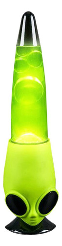 Lampara De Lava Alien Brillo Ajustable Alienigena 34 Cm Color De La Estructura Verde Neón Color De La Pantalla Verde