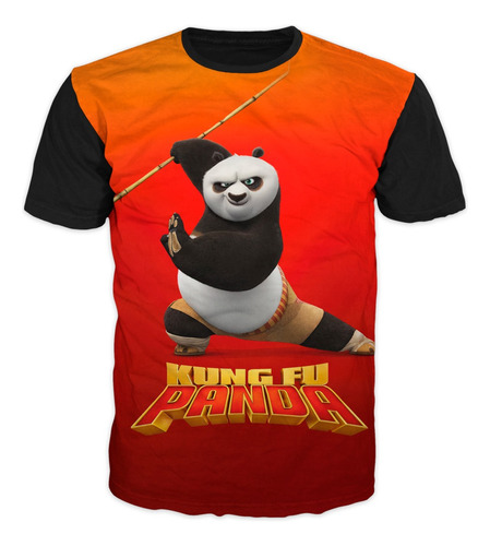 Camisetas De Kung Fu Panda Niños Y Adultos Ref01