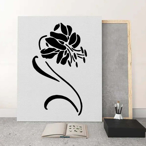Plantillas De Flores Grandes Para Decoración Exterior M, Par