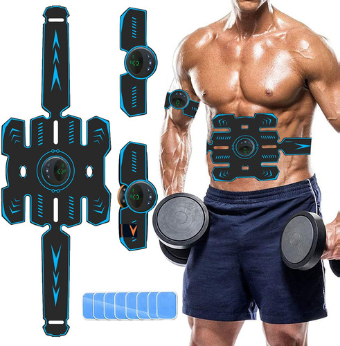 Estimulador Muscular Ems Cinturón Abdominales Entrenador Color