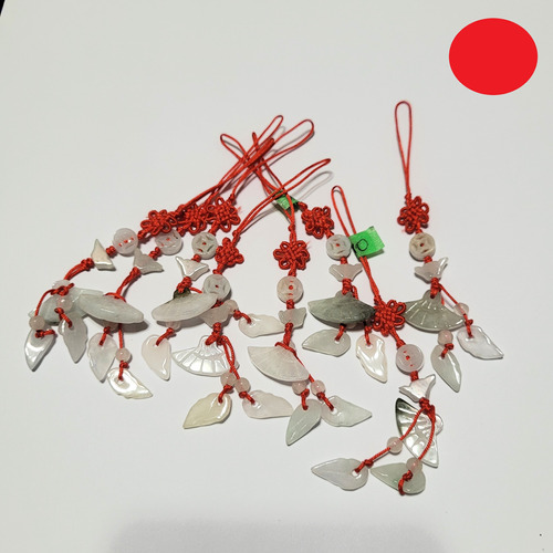 Cordón De Jade Colgante Para Celular Pack De  2 Feng Shui  