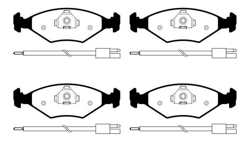 Pastillas De Freno Delanteras Litton P/ Fiat Uno Desde 95