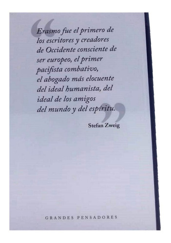 Imagen 4 de 10 de Grandes Pensadores Gredos Nº 33 Erasmo