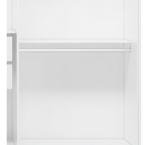 Guarda Roupa Casal Venice 62480pe Branco Brilho Com Pés