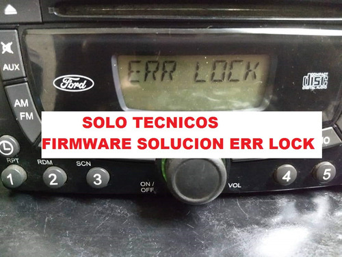 Firmware Stereo Ford Ecosport Solucion Err Code Lock