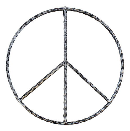 Letrero Paz Metal Para Decoracion Pared Placa Rustica Hippie