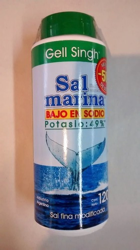 Sal Marina Bajosodio Gell Singh X 120 Gramos Neto