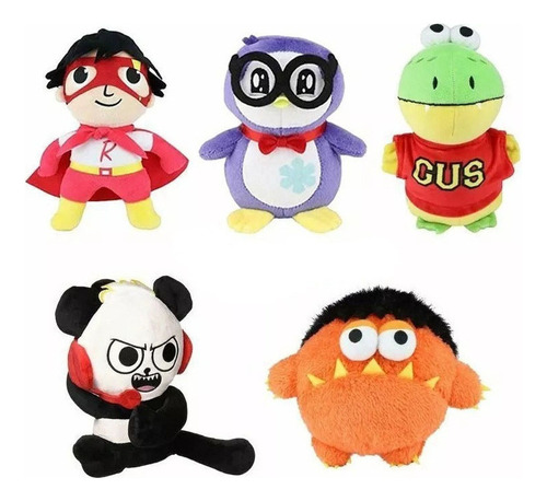 Bhn 5pcs Ryans World Muñeco Peluche Juguete Niños Navidad