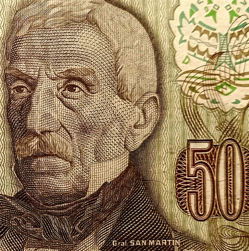 Billete Antiguo Argentina $a 50 Pesos Argentinos 1983-1985 (Usado)
