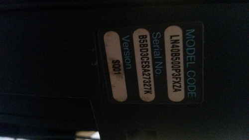 Imagen 5 de 6 de Tv Lcd Samsung 40 PuLG.para Reparar Serial B5bd3ce5sa27327k
