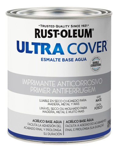 Imprimante Anticorrosivo Al Agua Ultra Cover Rust Oleum 946l