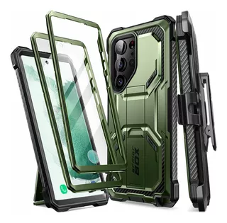 Case I-blason Para Galaxy S23 Ultra Protector 360° Verde