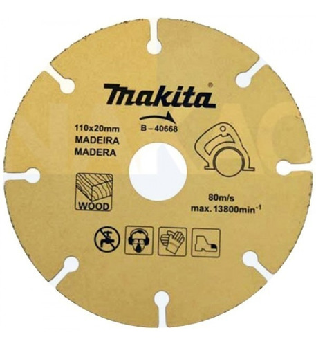 1 Disco P/madeira Tung.makita 110x20mm B-40668 Fera 103823