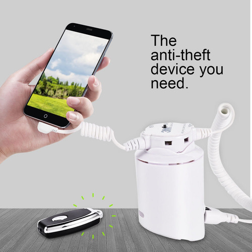 Imagen 2 de 5 de Soporte Antirrobo Para Teléfono Móvil Tipo-c/carga Y Alarma