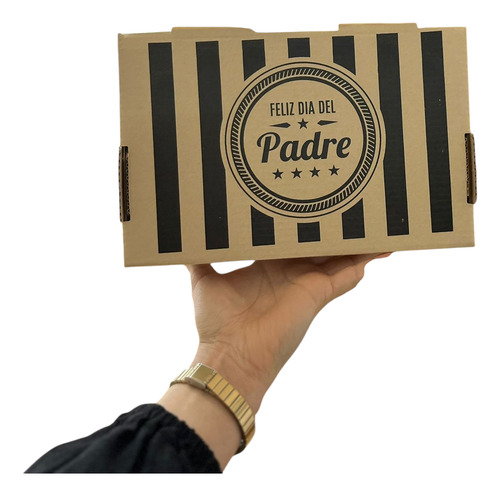 Cajas 23x15x09 Día D' Padre. Impresión Estándar X 100und Marrón Claro