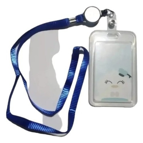 Pack 10 Porta Credenciales Extendible + 10 Cinta Lanyard Col