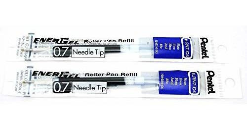 Recargas De Tinta Pentel Energel 0.7 Mm, Azul