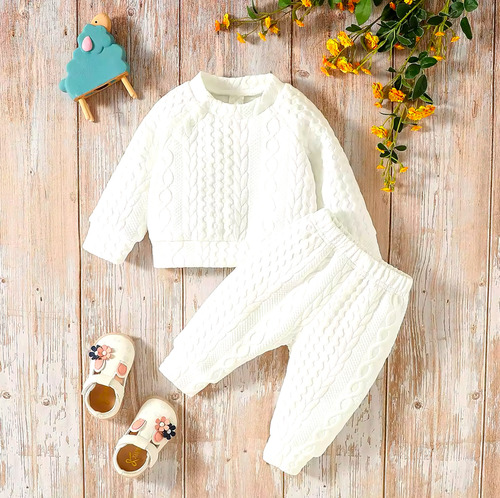 Conjunto Calido De 2pz Pants Y Sudadera Para Bebé