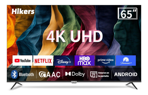Smart Tv Hikers 65 4k Uhd Android Wifi Bluetooth Hdmi Usb