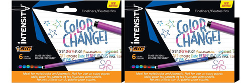 Bic Intensity Paquete 12 Rotuladores Punta Fina 0,4 Mm Con Y