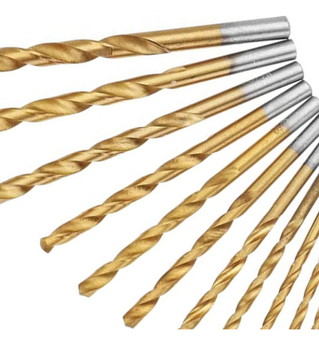 Juego De 13 Brocas Helicoidales Con Vástago Redondo De 1,5 A
