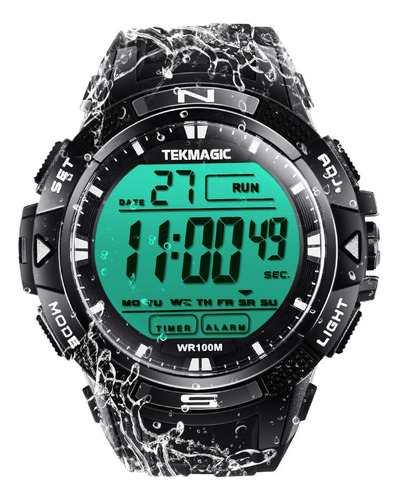 Tekmagic 10 Atm Digital Sumergible Buceo Reloj 328.1 Ft Resi